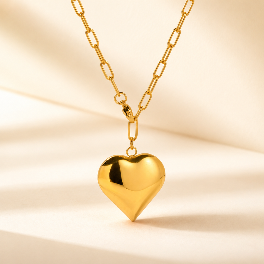 Collier Cœur Doré — Impérial
