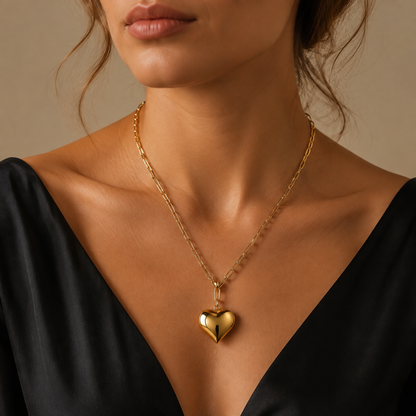 Collier Cœur Doré — Impérial