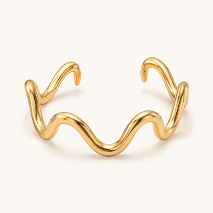 Bracelet Ondulé Doré — Impérial