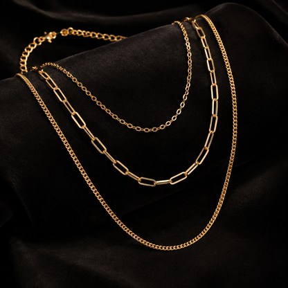 Collier Doré Multirang — Élégance