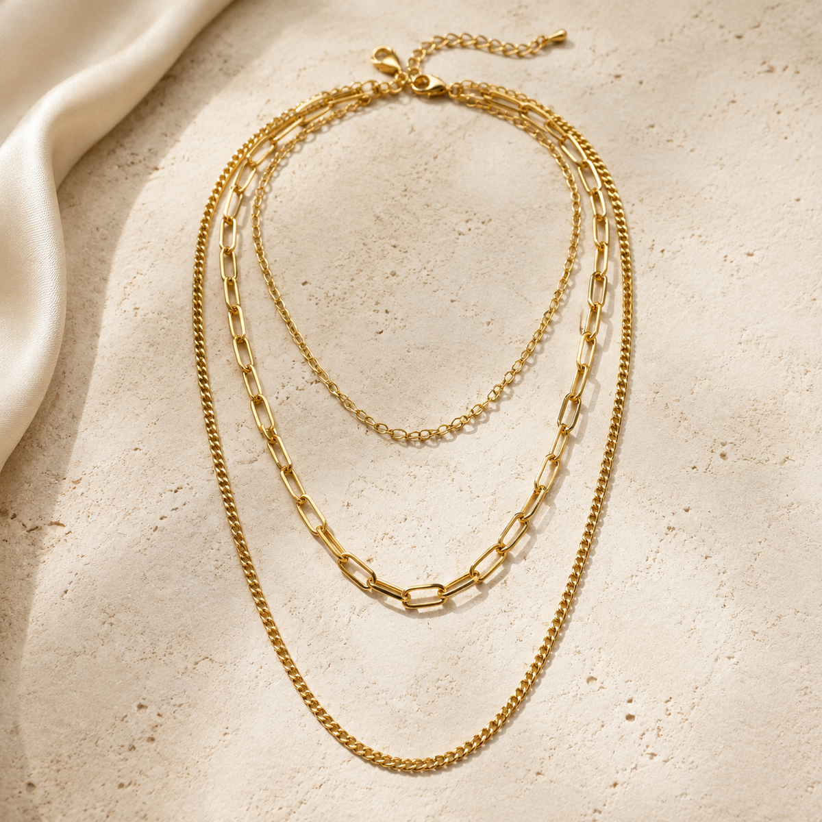 Collier Doré Multirang — Élégance